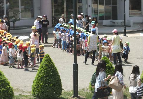 附属認定こども園での学内実習